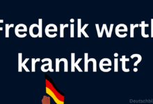 Frederik werth krankheit